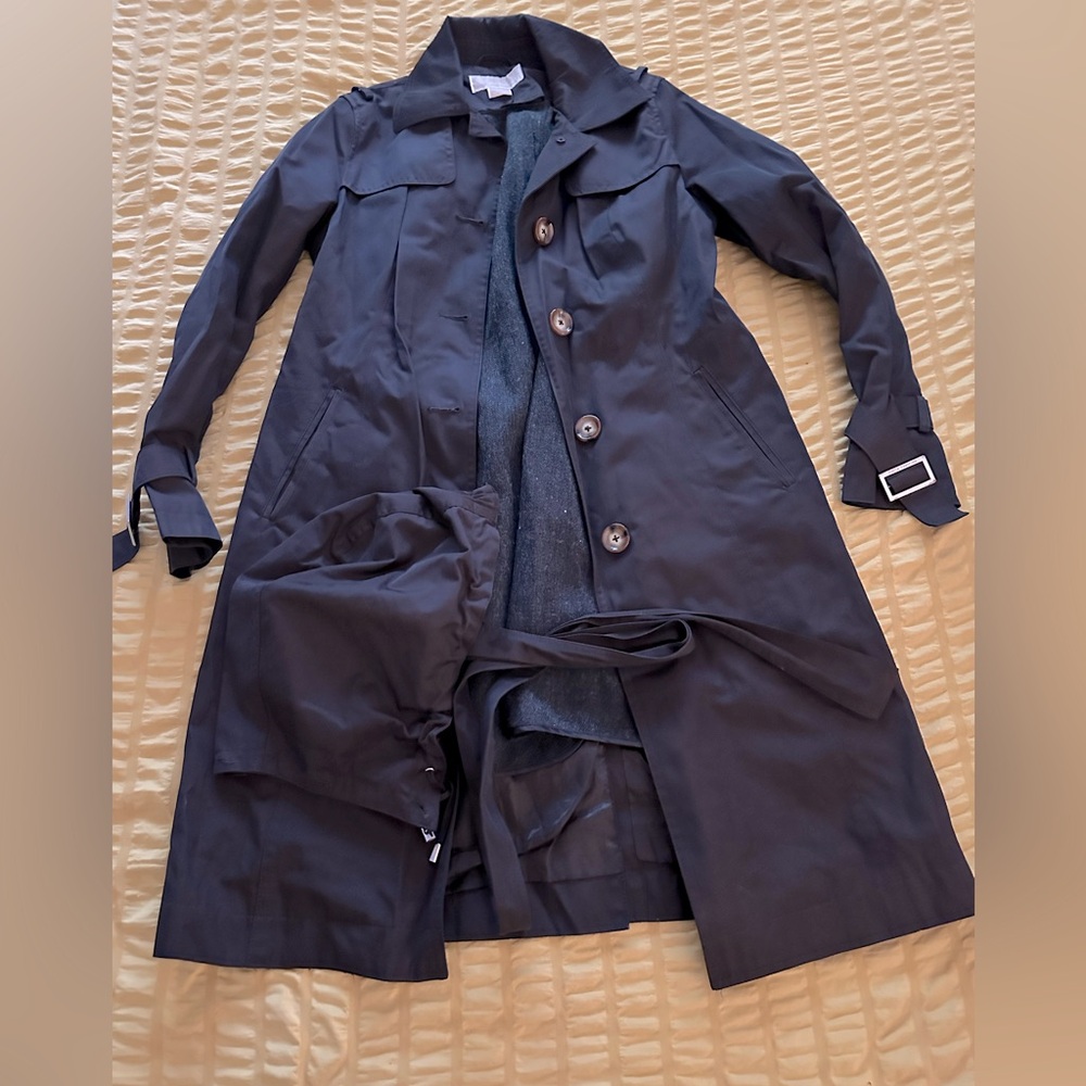 Michael Kors trench coat with removable hood & lining EUC